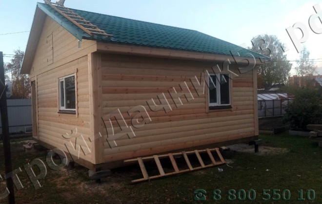 2 Брусовой дом 6×5.5, 33 м², Ленинградская область, Тосненский район, Город Никольское (7)